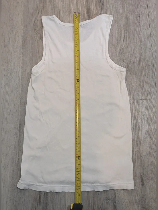 ✨3/$20✨ French Connection White Ribbed Tank Top – Size M - Picture 5 of 6